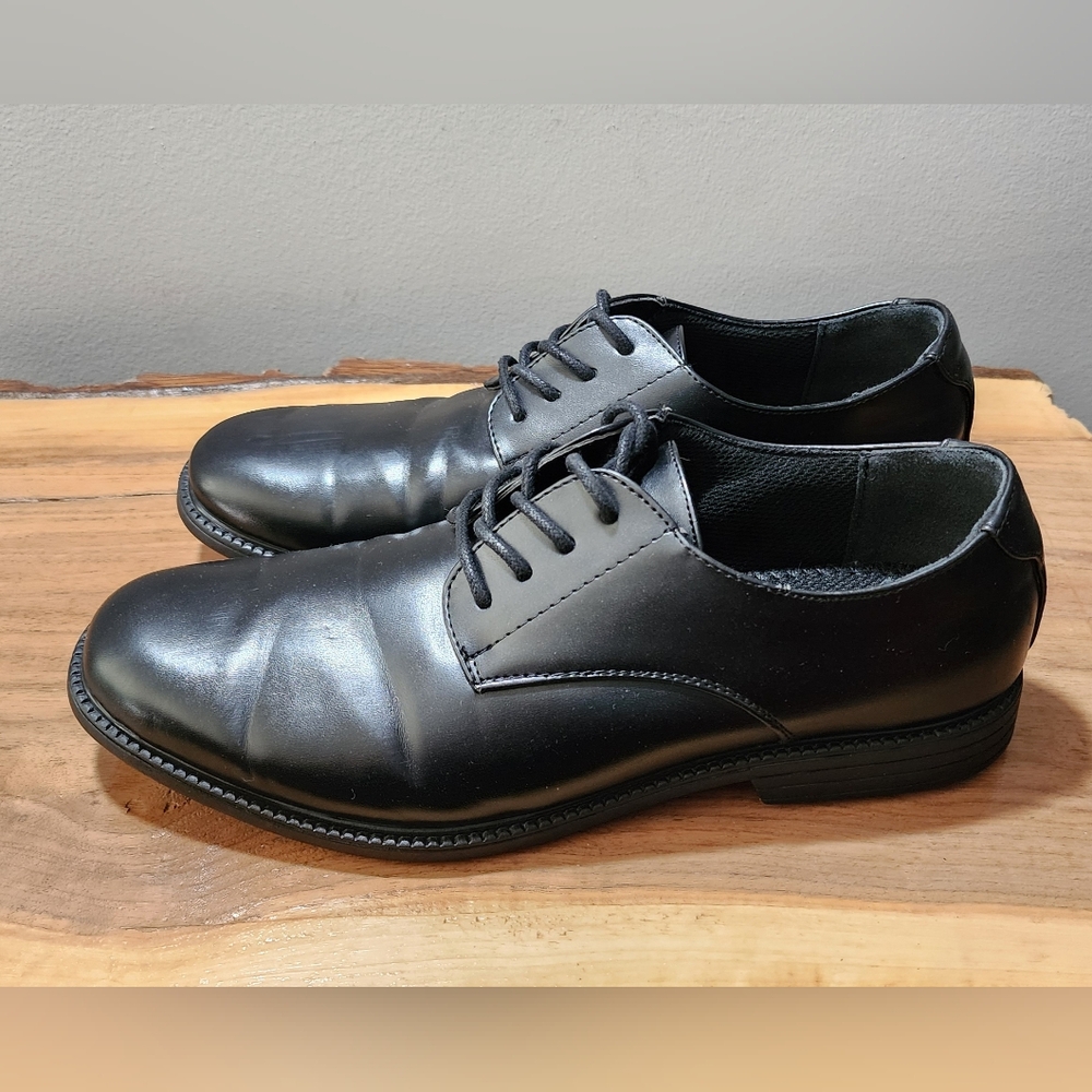 Hunters Bay Mike Oxford Size 8 Classic Black Men's Dress Shoes